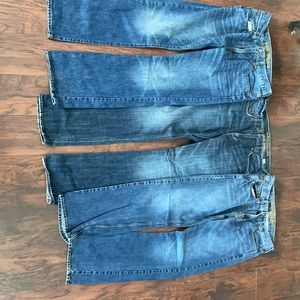 3 pairs of American eagle jeans size 32/34